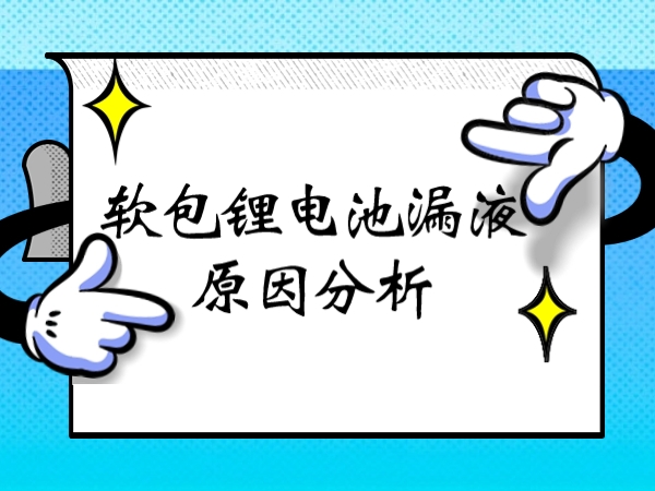软包锂电池漏液缘由阐发